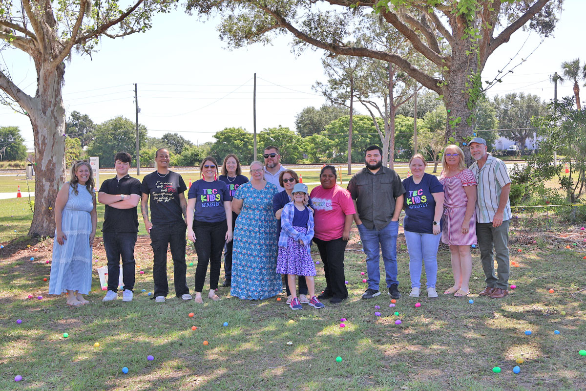 TBC-volunteers Trinity Baptist Church volunteers for Easter Egg hunt community outreach