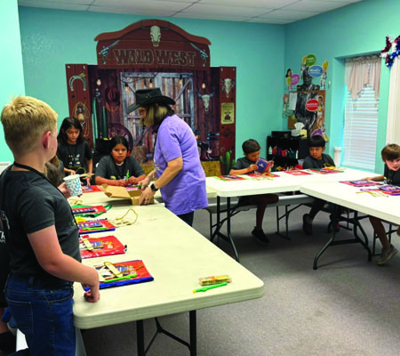 Kids in class at Trinity Baptist Church's VBS in Lakeland, FL.