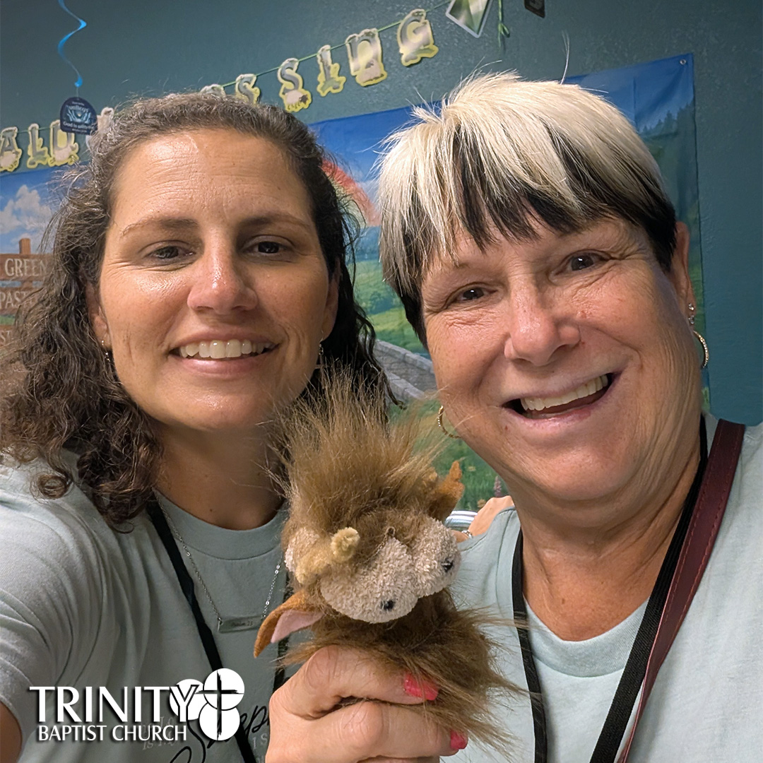 Vacation Bible School at Trinity Baptist Church of Lakeland, FL featured Answers in Genesis program Emerald Crossing, a journey through Psalm 23. We are showing pictures of our volunteers who help setup the decorations, teach the children, and pray for the children every night of VBS