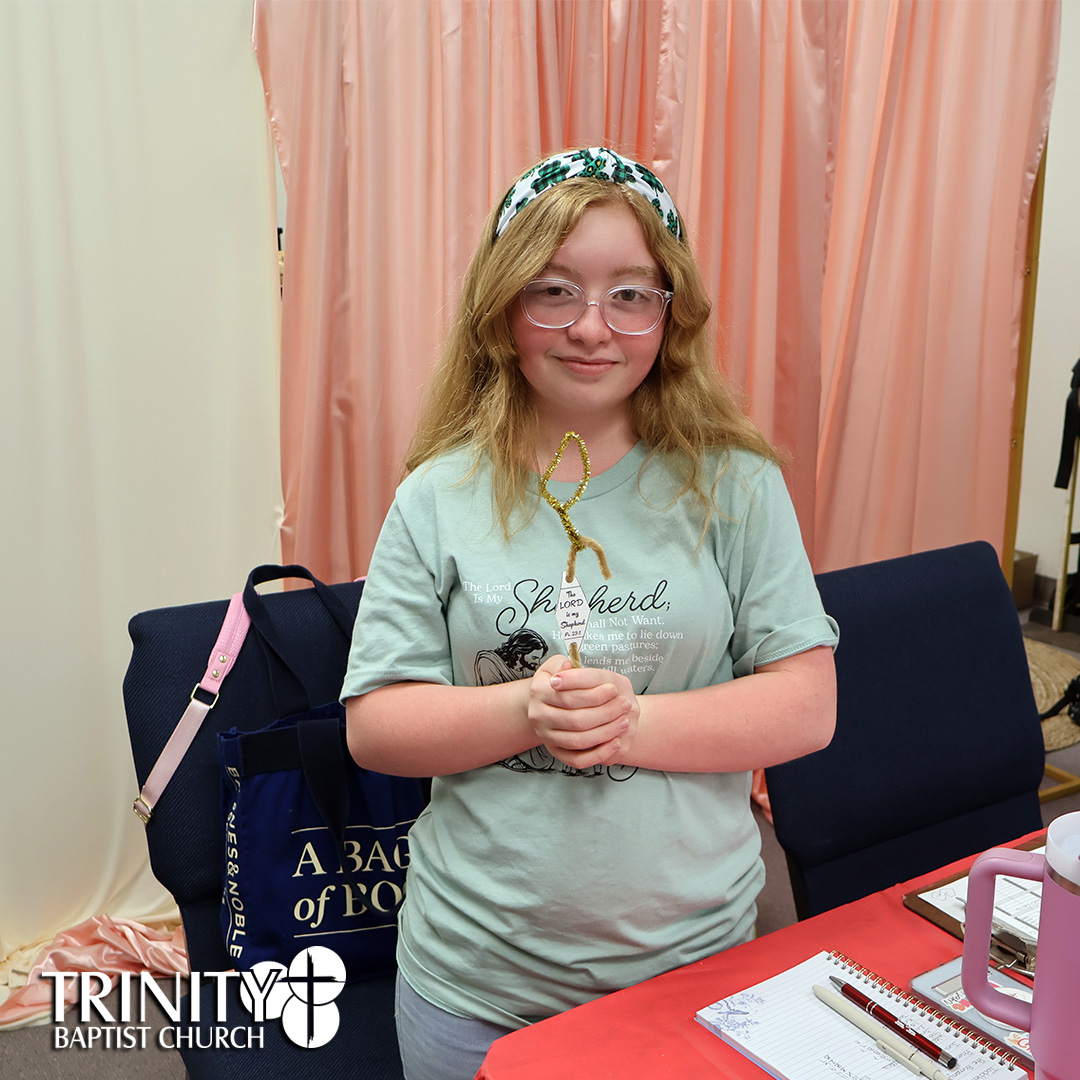 Vacation Bible School at Trinity Baptist Church of Lakeland, FL featured Answers in Genesis program Emerald Crossing, a journey through Psalm 23. We are showing pictures of our volunteers who help setup the decorations, teach the children, and pray for the children every night of VBS