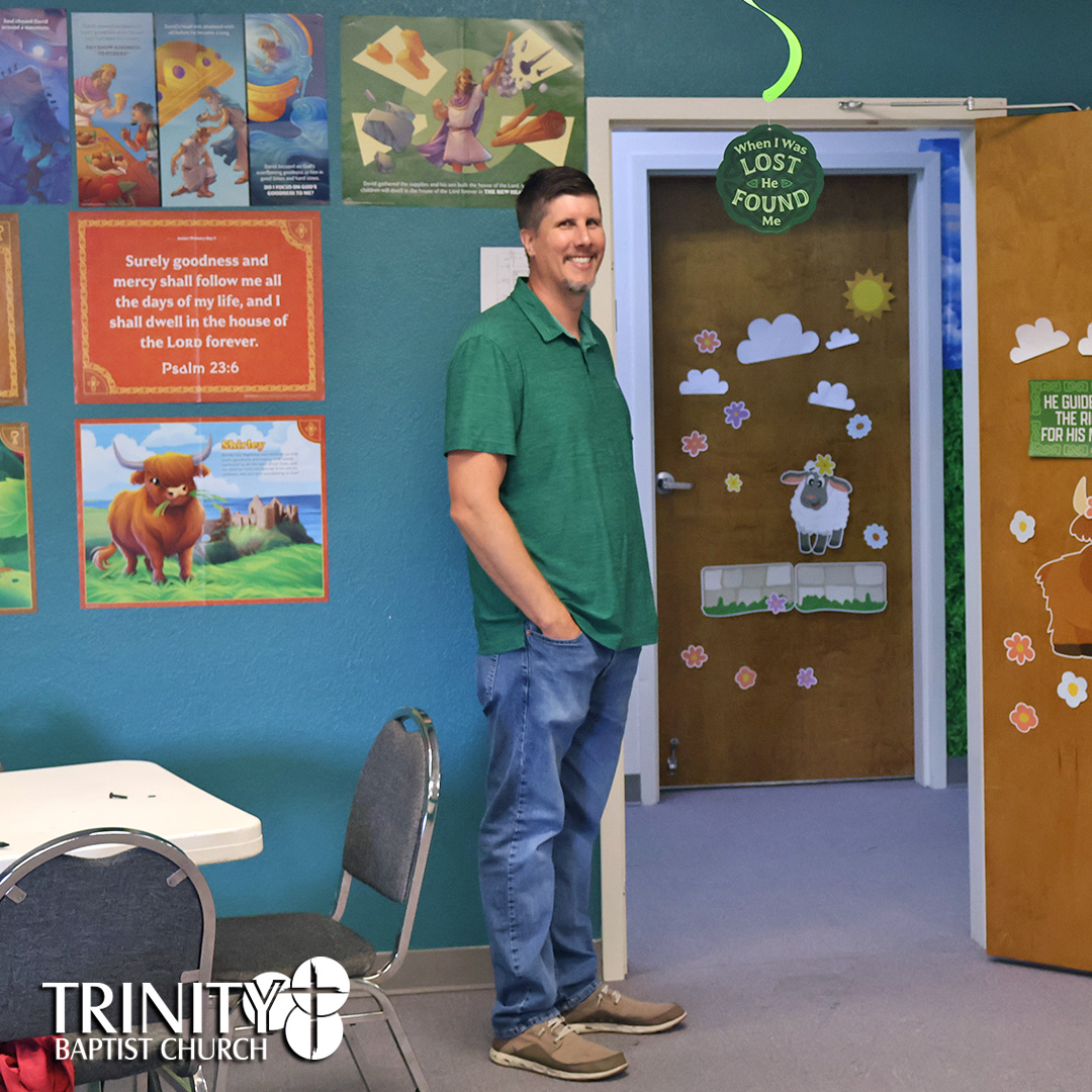Vacation Bible School at Trinity Baptist Church of Lakeland, FL featured Answers in Genesis program Emerald Crossing, a journey through Psalm 23. We are showing pictures of our volunteers who help setup the decorations, teach the children, and pray for the children every night of VBS