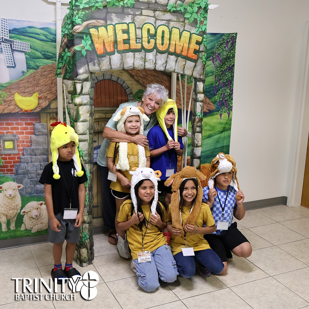 Vacation Bible School at Trinity Baptist Church of Lakeland, FL featured Answers in Genesis program Emerald Crossing, a journey through Psalm 23. We are showing pictures of the children who came every night during the week.