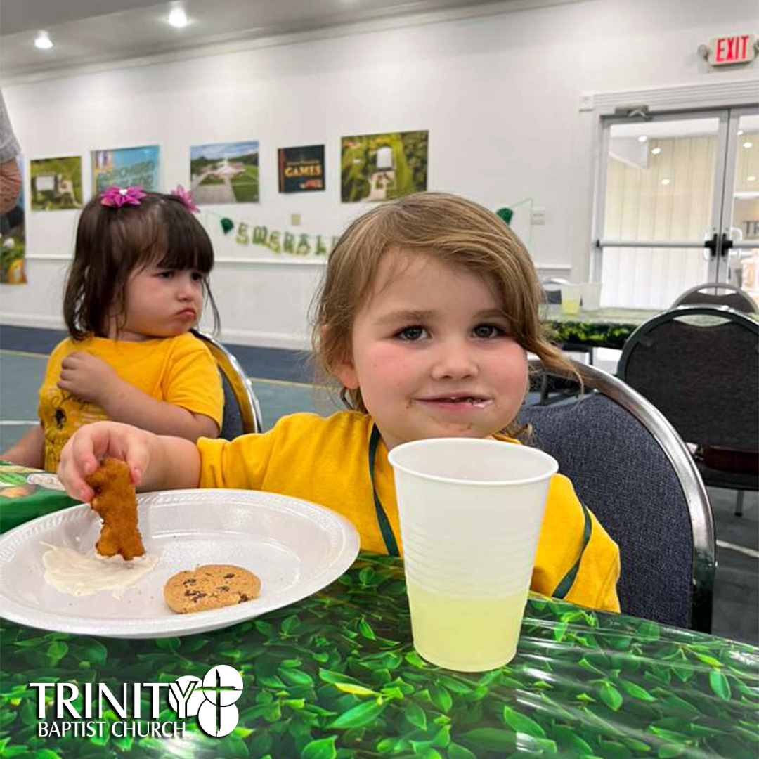 Vacation Bible School at Trinity Baptist Church of Lakeland, FL featured Answers in Genesis program Emerald Crossing, a journey through Psalm 23. We are showing pictures of the children who came every night during the week.